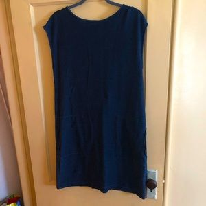 Knee length blue dress